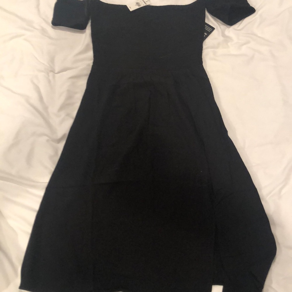 Black off the shoulder dress